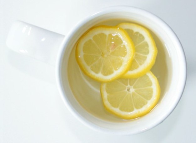 drinking-hot-water-with-lemon