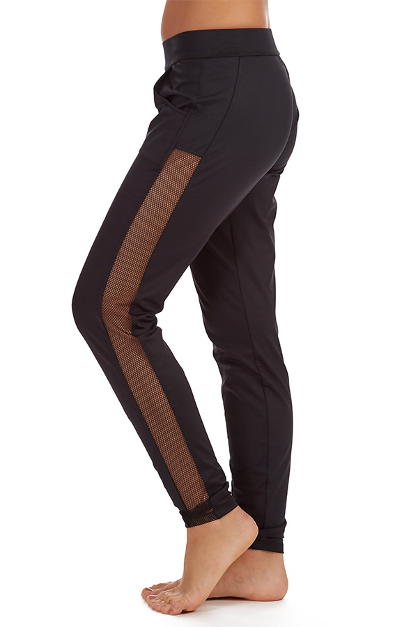 joggers with mesh panels